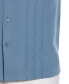 ფოტო #3 პროდუქტის Men's Short Sleeve Button-Front Wide-Panel Embroidered Shirt