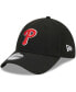 Фото #1 товара Men's Black Philadelphia Phillies Logo 39THIRTY Flex Hat