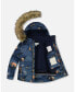 Toddler Boys Two Piece Snowsuit Navy Printed Mountains Animals - Toddler|Child