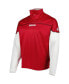 Men's Crimson Indiana Hoosiers AEROREADY Knit Quarter-Snap Jacket