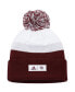 Фото #2 товара Men's Maroon and White Texas A&M Aggies Colorblock Cuffed Knit Hat with Pom