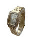 Silver Square and Rhinestones Metal Band Women Watch