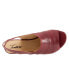 Фото #8 товара Trotters Nina T2225-601 Womens Burgundy Wide Leather Heeled Sandals Shoes 7