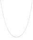 ფოტო #1 პროდუქტის Solid Box Link 24" Chain Necklace in 14K White Gold