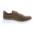 Фото #1 товара Bruno Magli Vista BM1VSTO1P Mens Brown Suede Lace Up Lifestyle Sneakers Shoes 10