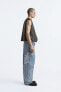 Фото #1 товара Кожаный жилет в винтажном стиле ZARA