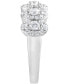 Фото #3 товара Diamond Halo Cluster Ring (1 ct. t.w.) in 14k White Gold