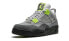 Jordan Air Jordan 4 retro se‘95 neon 耐磨 中帮 复古篮球鞋 男女同款 灰绿色