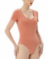 ფოტო #3 პროდუქტის Women's Sweetheart Neck Basic Bodysuit Top