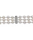 ფოტო #3 პროდუქტის Cultured Freshwater Pearl (7mm) Triple Strand 18" Statement Necklace in Sterling Silver