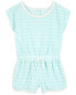 Toddler Striped Terry Romper 2T