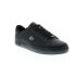 Lacoste Powercourt 1121 1 SMA Mens Black Leather Lifestyle Sneakers Shoes