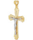 ფოტო #2 პროდუქტის Crucifix Pendant in 10k Two-Tone Gold