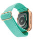 Фото #3 товара Women's Teal Woven Elastic Band Compatible with 38/40/41mm Apple Watch