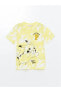 LCW Kids Bisiklet Yaka Pikachu Baskılı Kısa Kollu Erkek Çocuk Tişört