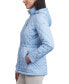Фото #3 товара Women's Petite Quilted Hooded Anorak Coat