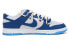 【定制球鞋】 Nike Dunk Low Retro 情人节主题 礼物 vibe风 解构 高街 低帮 板鞋 男款 蓝色 / Кроссовки Nike Dunk Low DV0831-001 42.5 - фото #3