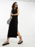 Фото #1 товара Object maxi dress in black