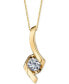 Фото #1 товара Sirena diamond Twist Pendant Necklace (1/4 ct. t.w.) in 14k Gold, White or Rose Gold