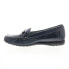 Фото #9 товара David Tate Sable Womens Blue Narrow Leather Slip On Loafer Flats Shoes 11