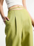 Фото #4 товара 4th & Reckless strap waist detail tailored trouser co-ord in green