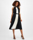 ფოტო #2 პროდუქტის Women's Halter-Neck Sleeveless Midi Dress