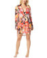 ფოტო #1 პროდუქტის Women's Side-Split Cover-Up Shirt