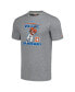 ფოტო #3 პროდუქტის Men's John Elway Gray Denver Broncos NFL Blitz Retired Player Tri-Blend T-shirt