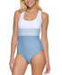 Фото #2 товара Calvin Klein 300745 Women's Cross-Back One-Piece Swimsuit, size 16