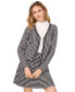 ფოტო #1 პროდუქტის Women's Gingham V-Neck Cardigan