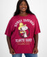 ფოტო #2 პროდუქტის Trendy Plus Size Howdy Snoopy Short-Sleeve T-Shirt