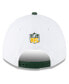 ფოტო #3 პროდუქტის Men's White, Green Green Bay Packers 2023 Sideline 9FORTY Adjustable Hat
