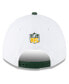 Головной убор New Era мужской White, Green Green Bay Packers 2023 Sideline 9FORTY Adjustable Hat - фото #3