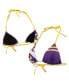 Фото #2 товара Women's Purple LSU Tigers Wordmark Bikini Top