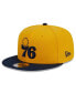 Фото #1 товара Men's Gold, Navy Philadelphia 76ers Color Pack 2-Tone 9FIFTY Snapback Hat