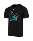 Фото #3 товара Men's Logan Couture Black San Jose Sharks Alternate Jersey Logo Name and Number T-shirt