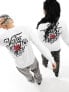 Фото #1 товара Vans rose long sleeve backprint t-shirt in white