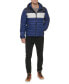 ფოტო #5 პროდუქტის Men's Quilted Color Blocked Hooded Puffer Jacket