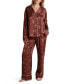 ფოტო #1 პროდუქტის Women's Lingerie Carmella Satin 2 Piece Pajama Set