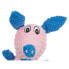 Dog toy Blue Pink Pig 27 x 11,5 x 19 cm Fluffy toy with sound