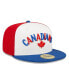 ფოტო #2 პროდუქტის Men's White Vancouver Canadians Blue Theme Night 59FIFTY Fitted Hat