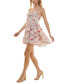 ფოტო #6 პროდუქტის Juniors' Floral Print Sleeveless Fit & Flare Dress