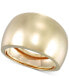 ფოტო #1 პროდუქტის Polished Dome Statement Ring in 10K Gold