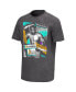 Фото #3 товара Men's Black Muhammad Ali Retro Washed Graphic T-shirt