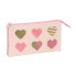 Triple Carry-all Glow Lab Hearts Pink 22 x 12 x 3 cm