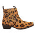 Фото #1 товара Roper Dustt Ii Leopard Square Toe Chelsea Booties Womens Brown Casual Boots 09-0