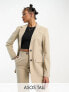 Фото #1 товара ASOS DESIGN Tall Mix & Match slim boy suit blazer in neutral