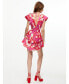 Фото #6 товара Women's Flowy Printed Mini Dress