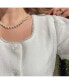 ფოტო #2 პროდუქტის 18K Gold Plated Freshwater Pearl with Black Japanese Beads - Victoria Necklace 17" For Women