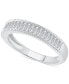 Фото #1 товара Diamond Baguette Anniversary Band (1/2 ct. t.w.) in 14k White Gold